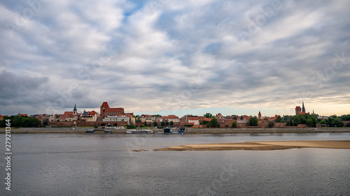 Panorama of of medieval town. Torun, Poland