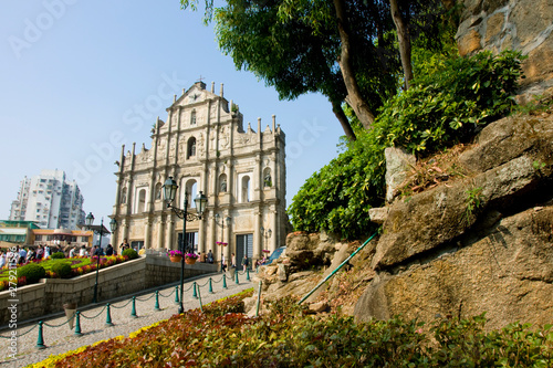 asia, china, Macau, st pauls cathedral facade