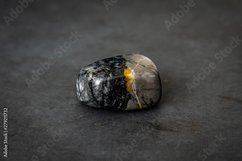 Picasso jasper gemstone in different tones grey black white and beige