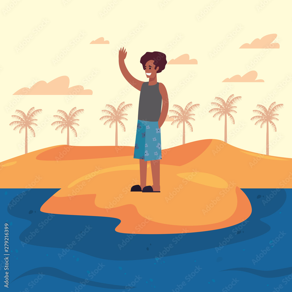 summer time holiday icon vector ilustration