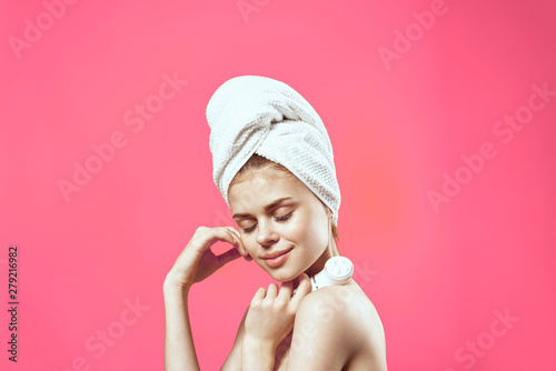 Portrait of young beautiful smiling woman