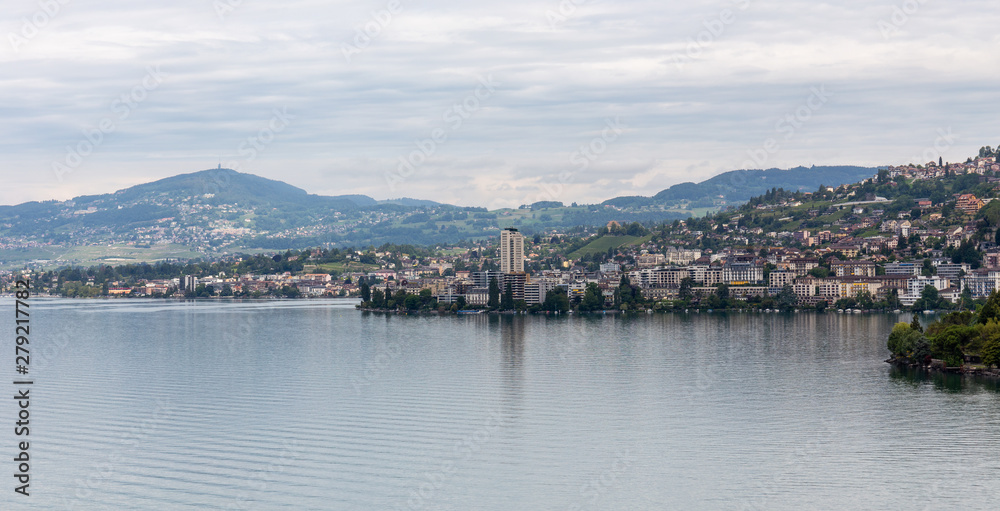 Fototapeta premium City of Montreux on Lake Geneva, Switzerland