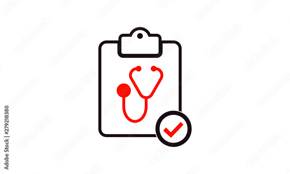 Doctor Appointment Request Icon On White Background Two Color Version Doctor Appointment Request Icon On White Background Two Color Version