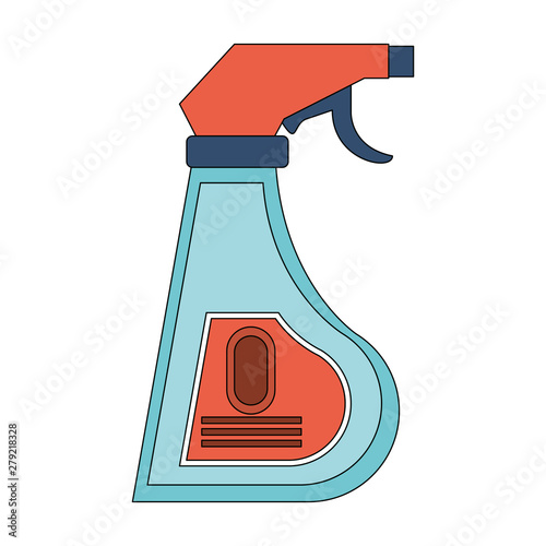 Disinfectant soap bottles with dispenser isoalted symbol