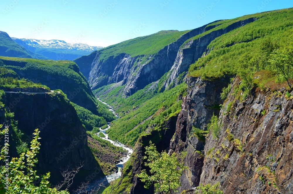 the picturesque gorge of the devil in norway