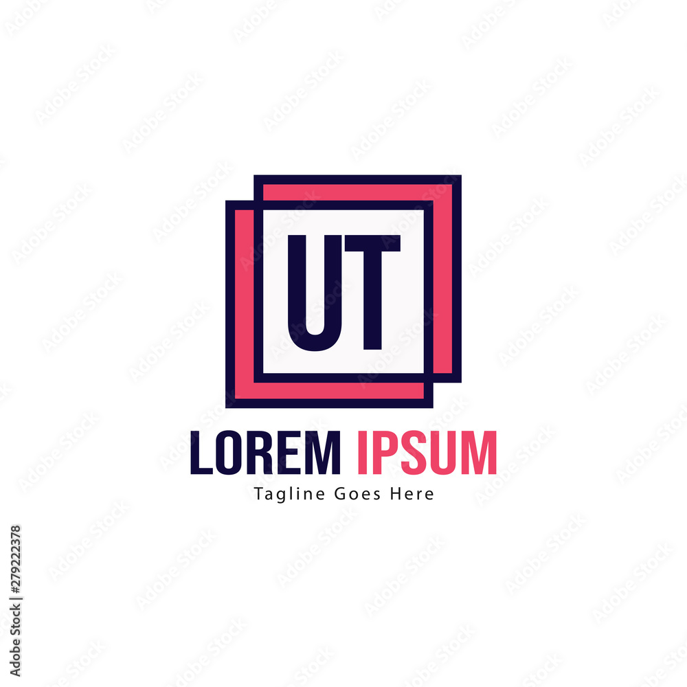 UT Letter Logo Design. Creative Modern UT Letters Icon Illustration UT Letter Logo Design. Creative Modern UT Letters Icon Illustration