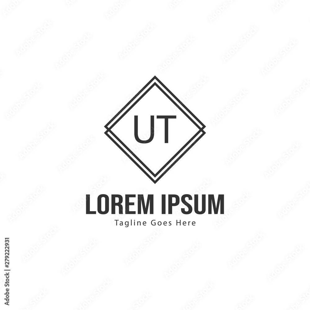 UT Letter Logo Design. Creative Modern UT Letters Icon Illustration UT Letter Logo Design. Creative Modern UT Letters Icon Illustration