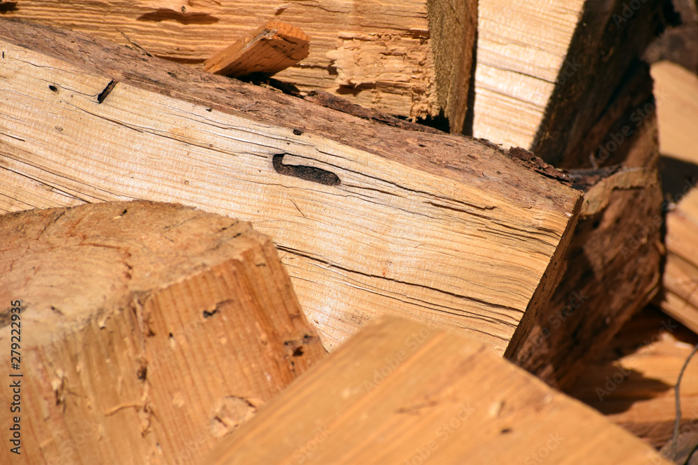 Obraz premium firewood winter stock 