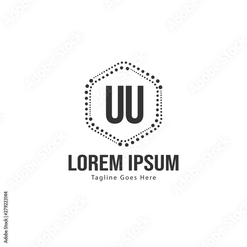 UU Letter Logo Design. Creative Modern UU Letters Icon Illustration