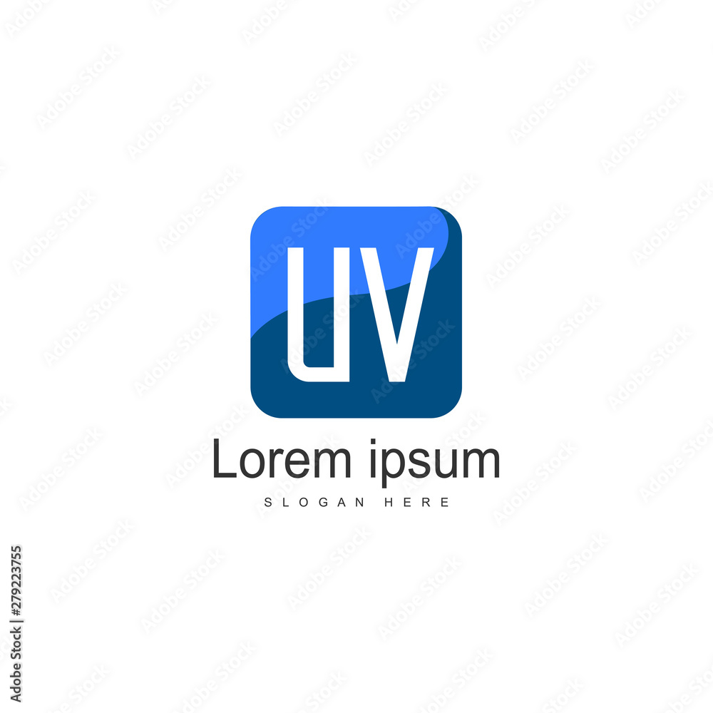 UV Letter Logo Design. Creative Modern UV Letters Icon Illustration UV Letter Logo Design. Creative Modern UV Letters Icon Illustration