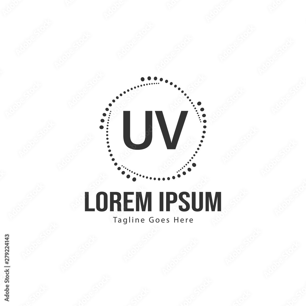 UV Letter Logo Design. Creative Modern UV Letters Icon Illustration UV Letter Logo Design. Creative Modern UV Letters Icon Illustration