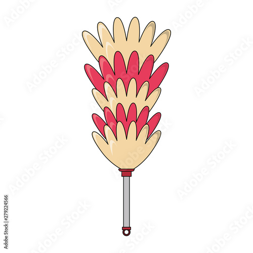Cleaning cobweb brush isolated symbol