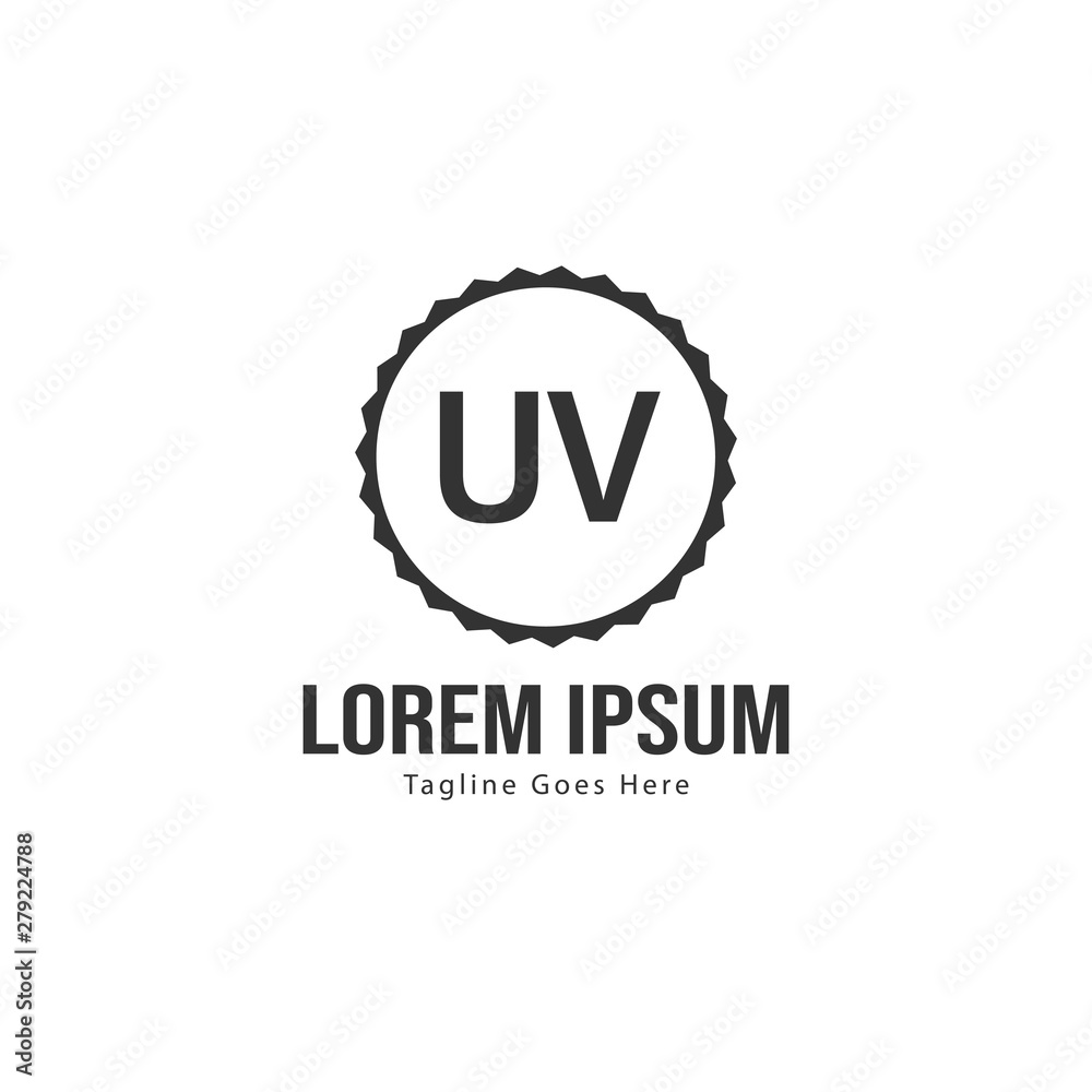 UV Letter Logo Design. Creative Modern UV Letters Icon Illustration UV Letter Logo Design. Creative Modern UV Letters Icon Illustration