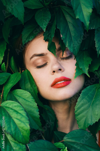 Portrait of young beautiful smiling woman