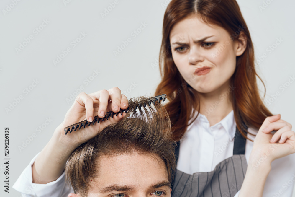 Fototapeta premium woman with long hair