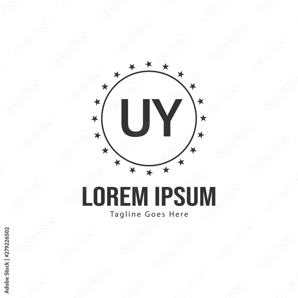 UY Letter Logo Design. Creative Modern UY Letters Icon Illustration UY Letter Logo Design. Creative Modern UY Letters Icon Illustration