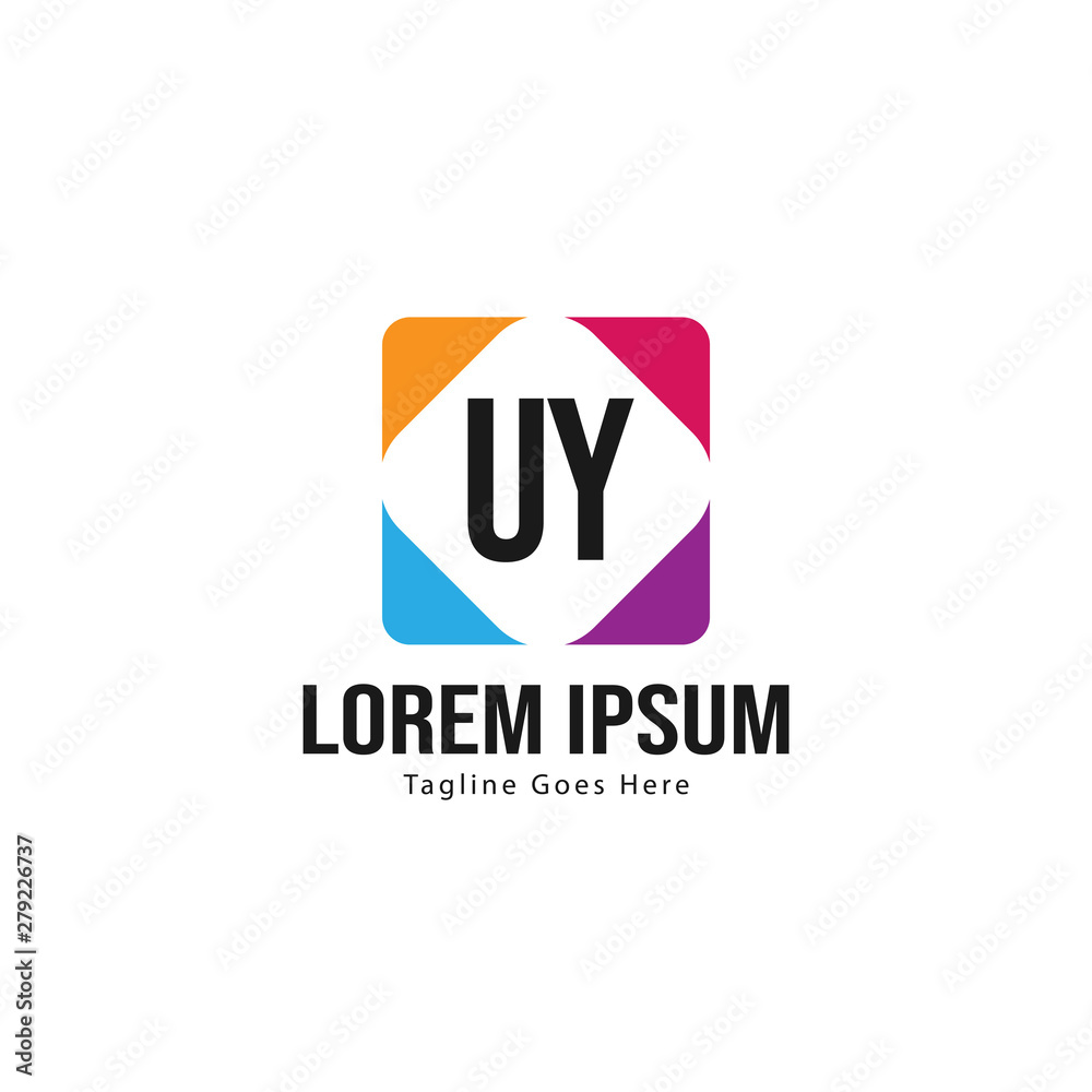 UY Letter Logo Design. Creative Modern UY Letters Icon Illustration UY Letter Logo Design. Creative Modern UY Letters Icon Illustration