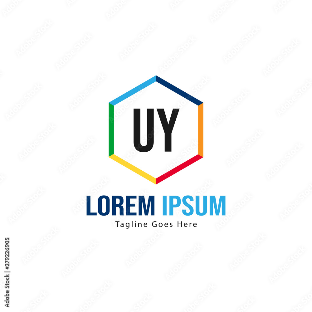 UY Letter Logo Design. Creative Modern UY Letters Icon Illustration UY Letter Logo Design. Creative Modern UY Letters Icon Illustration