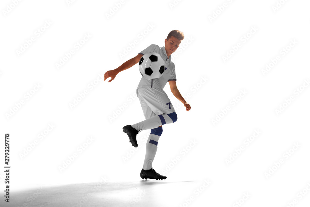 Soccer players isolated on white. Soccer players isolated on white.