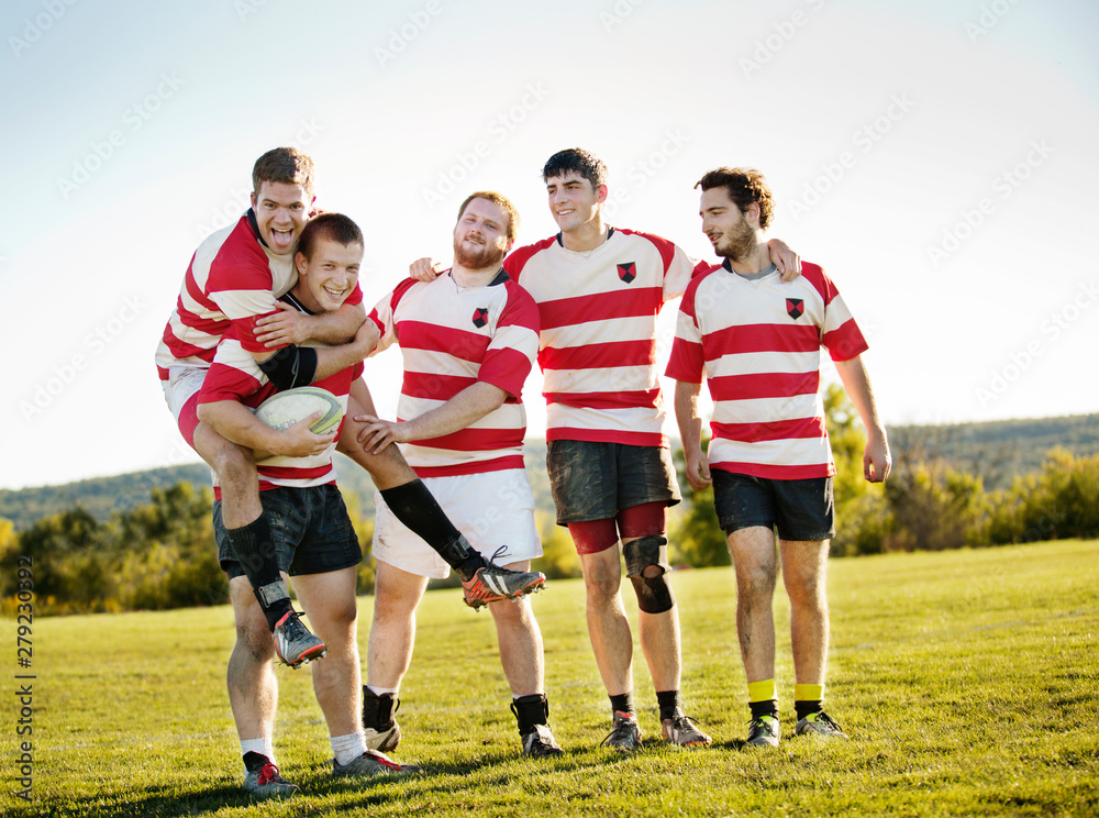 Fototapeta premium Group portrait of rugby team