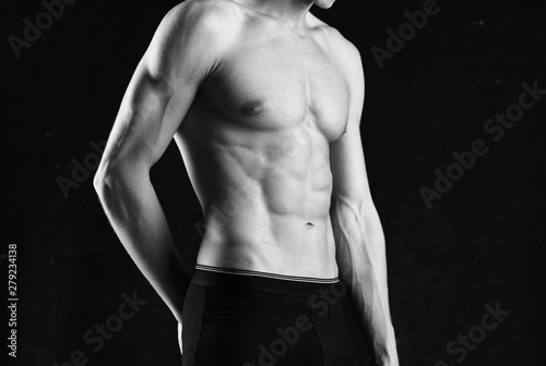 man with muscular body