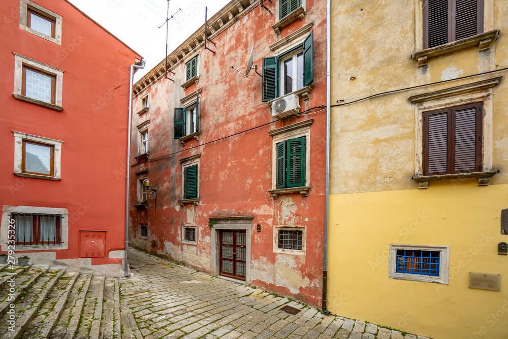 Altstadtszene Labin, Kroatien