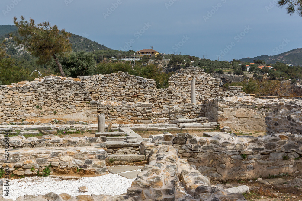 Archaeological area of Aliki, Thassos island, Greece