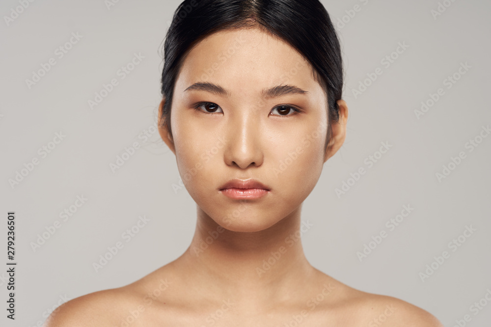 portrait of a young beautiful woman with perfect skin portrait of a young beautiful woman with perfect skin