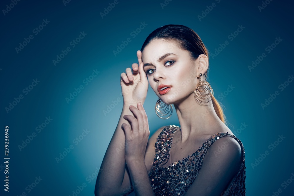 Obraz premium portrait of a beautiful girl with perfect skin