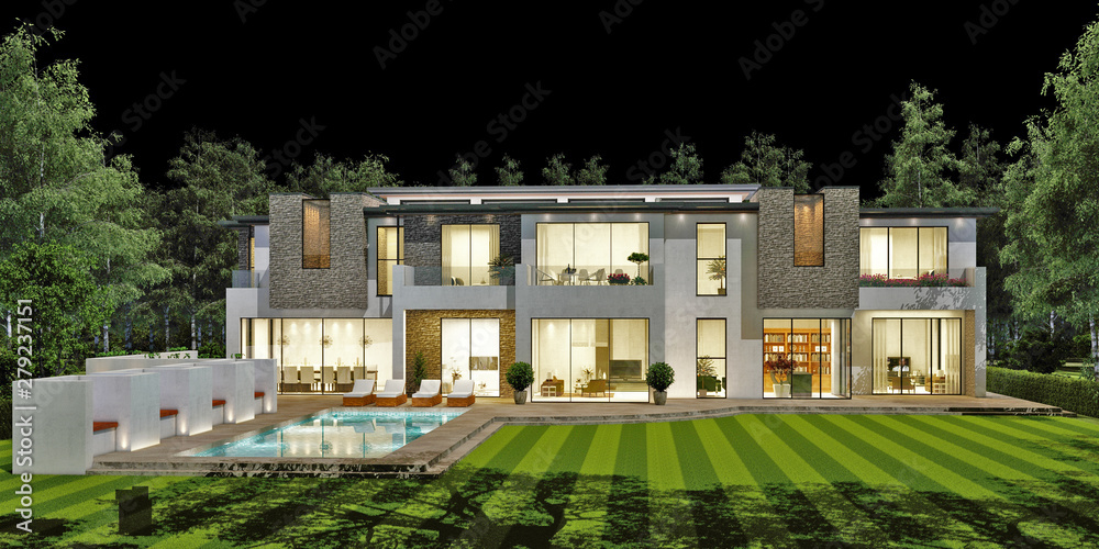 Fototapeta premium 3cd render of building
