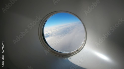 Plane Rear Door Porthole Window.
