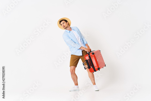 young man with shopping bags