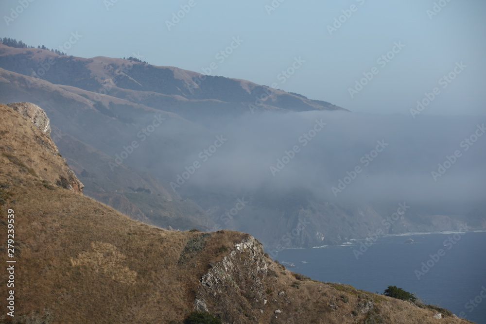 Fototapeta premium landscape with mountains and clouds