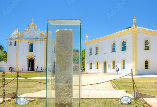 Porto Seguro , Bahia , Brazil .Discovery's landmark in historical part of town.