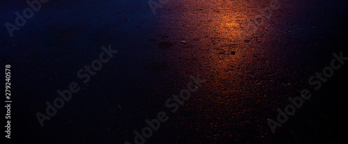 Wallpaper Mural Background of wet asphalt with neon light. Blurred background, night lights, reflection. Night city, dark street. Torontodigital.ca