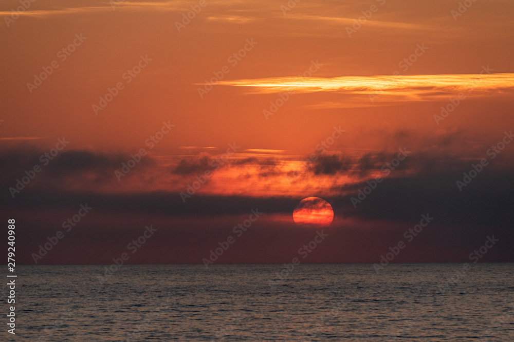 Fototapeta premium Abenddämmerung am Mittelmeer