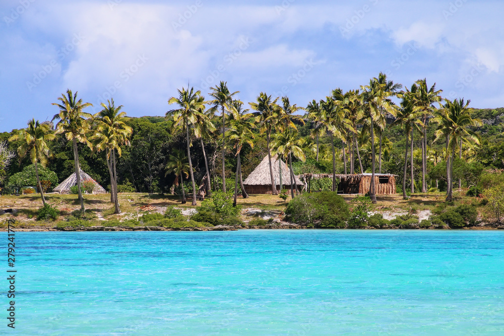 View of Faiava Island from  Ouvea, Loyalty Islands, New Caledonia