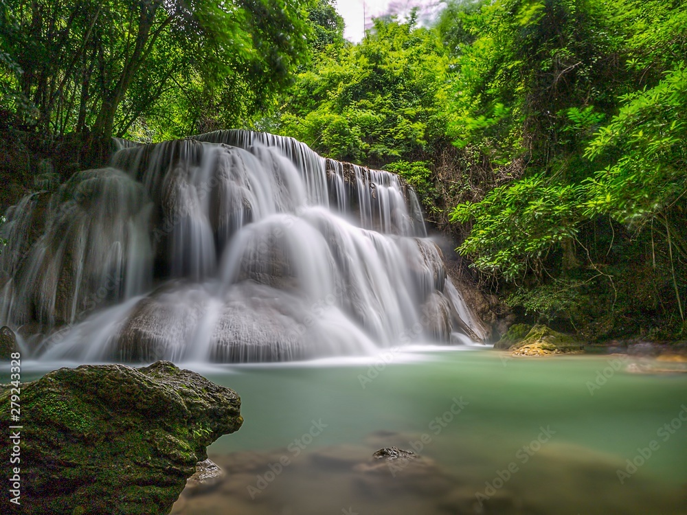 Beautiful Waterfall in Kanchanaburi Thailand Beautiful Waterfall in Kanchanaburi Thailand