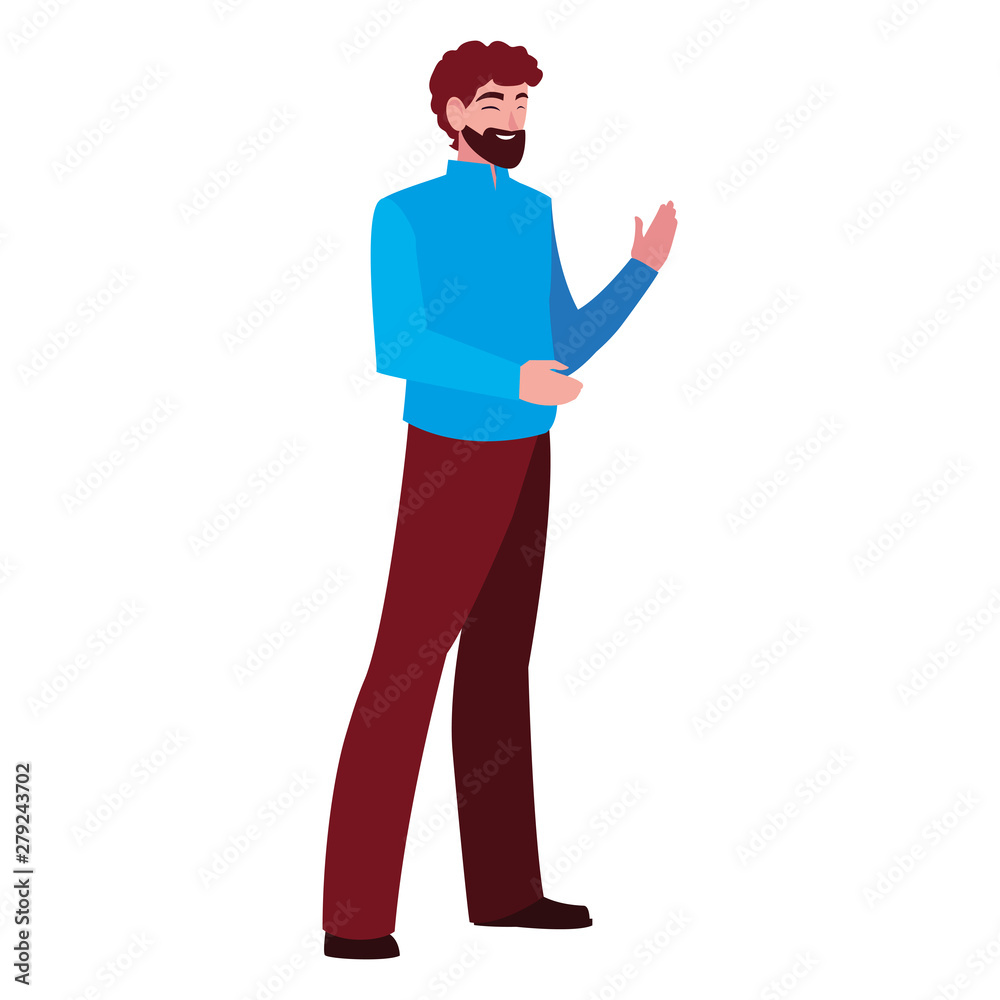 man character adult syanding white background man character adult syanding white background