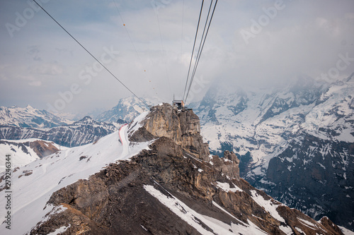 Landscape around the peak of Schilthorn, Switzerland photo