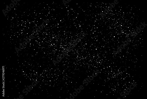 Night starry sky. Space vector background.