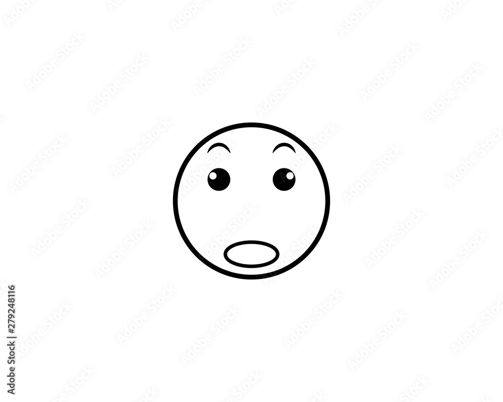 Fototapeta premium Emoticon logo vector icon template