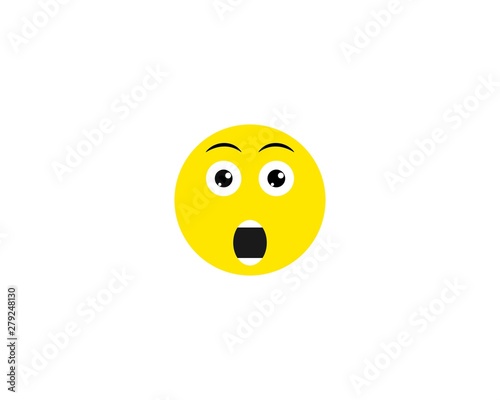 Emoticon logo vector icon template
