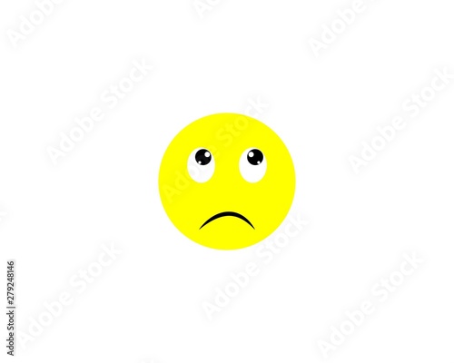 Emoticon logo vector icon template