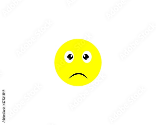 Emoticon logo vector icon template