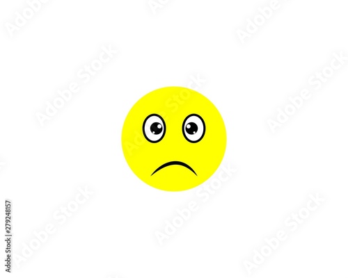 Emoticon logo vector icon template