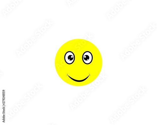 Emoticon logo vector icon template
