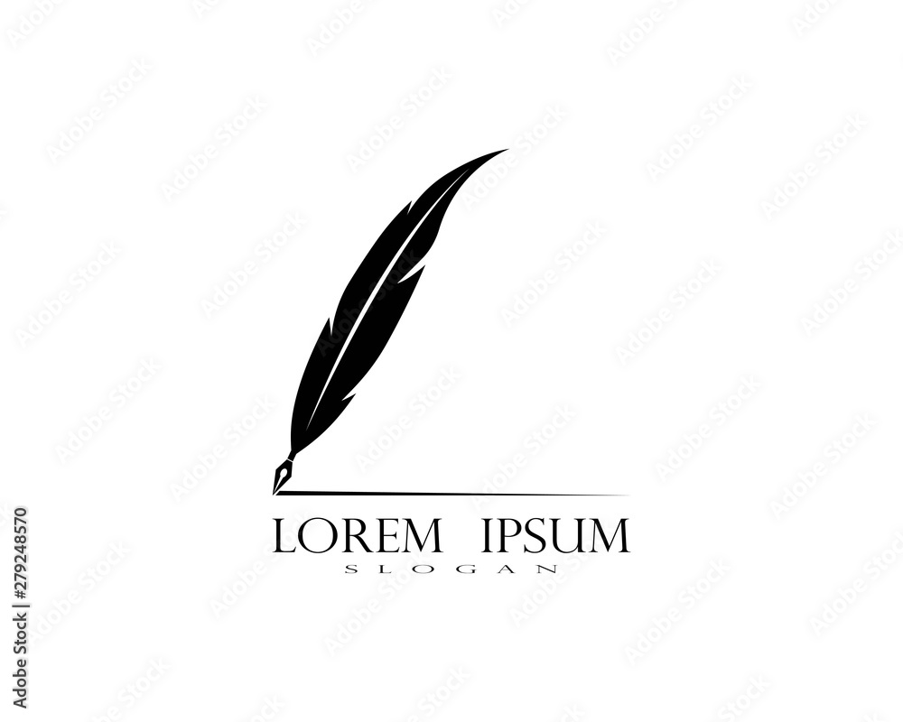 feather logo vector template feather logo vector template