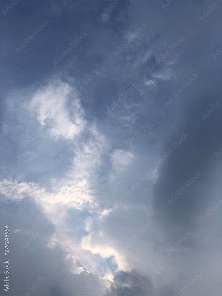 Obraz premium blue sky with clouds