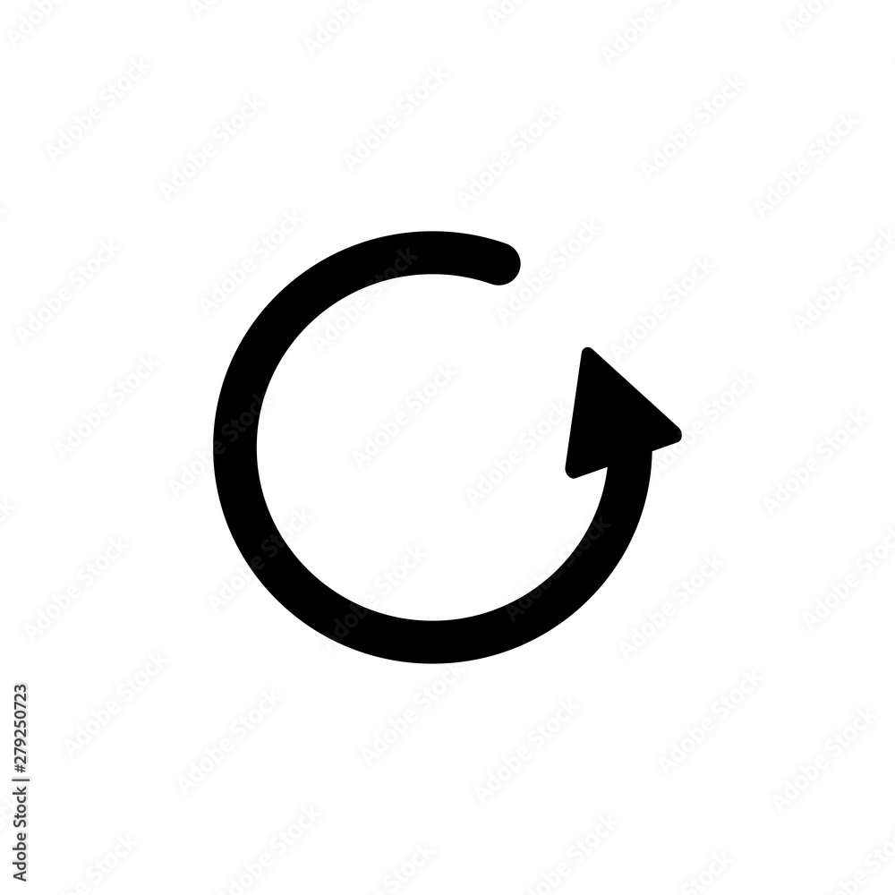 Rotate icon vector symbol illustration Rotate icon vector symbol illustration